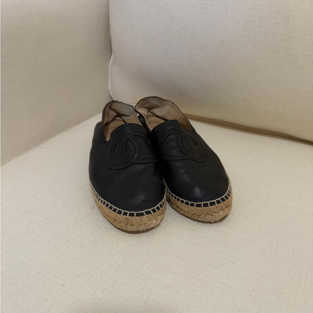 Chanel Leather Espadrilles